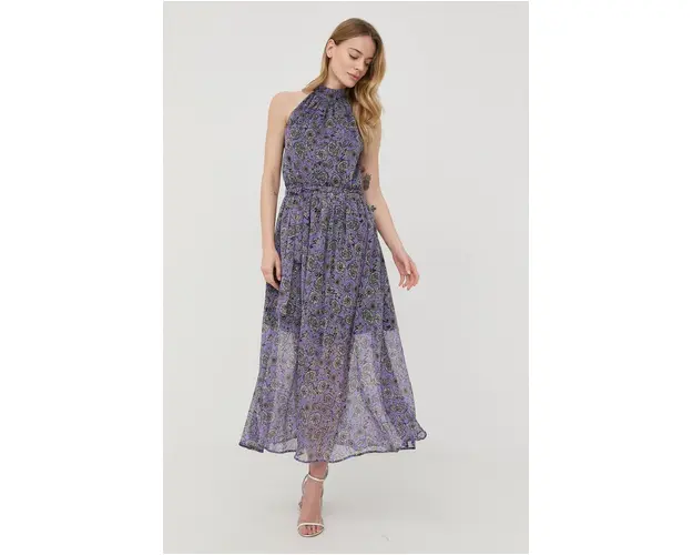 Morgan rochie culoarea violet, maxi, evazati