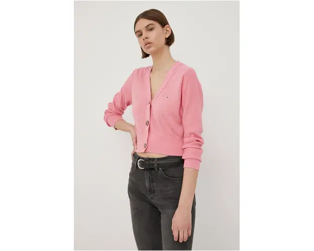 Tommy Jeans femei, culoarea roz, light