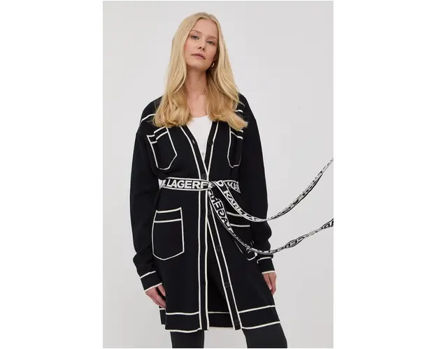 Karl Lagerfeld cardigan din amestec de lana femei, light
