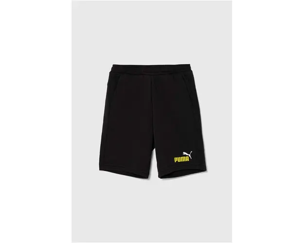 Puma pantaloni scurti copii culoarea negru, talie reglabila
