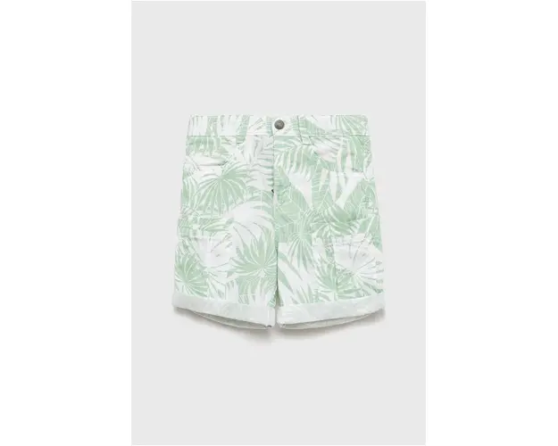 United Colors of Benetton pantaloni scurti din bumbac pentru copii culoarea verde,