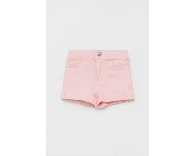 Levi's pantaloni scurti copii culoarea roz, neted