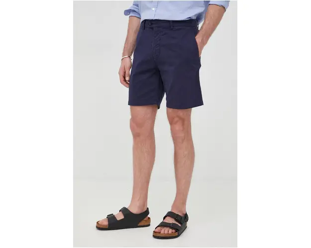 Tiger Of Sweden pantaloni scurti barbati, culoarea albastru marin