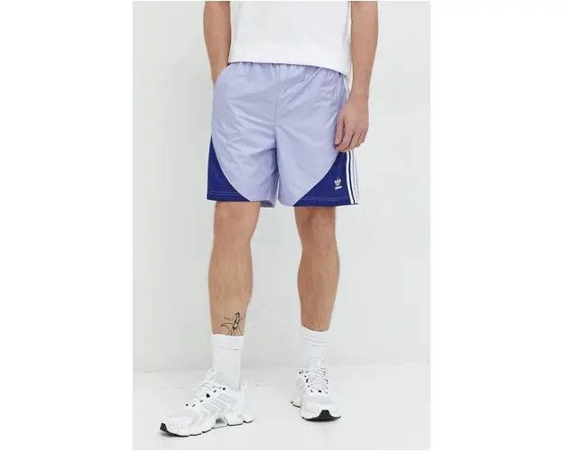 Adidas Originals pantaloni scurti barbati, culoarea violet