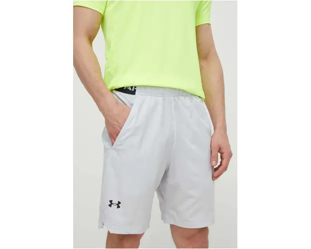 Under Armour pantaloni scurti de antrenament barbati, culoarea gri