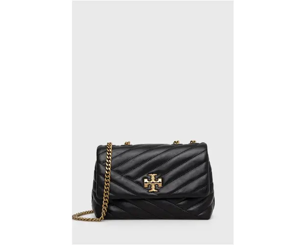 Tory Burch poseta de piele culoarea negru