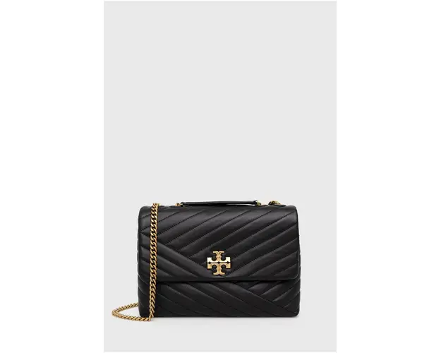 Tory Burch poseta de piele culoarea negru