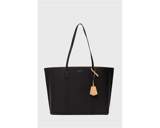 Tory Burch poseta de piele culoarea negru