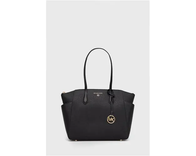 MICHAEL Michael Kors poseta de piele culoarea negru