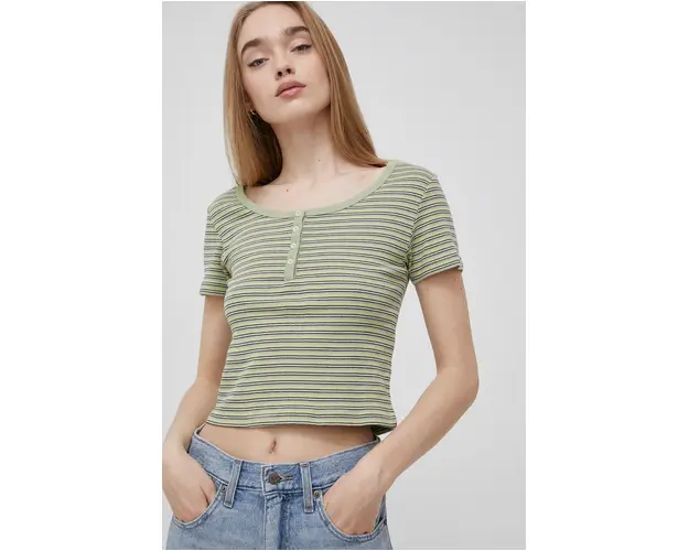 Levi's tricou din bumbac culoarea verde