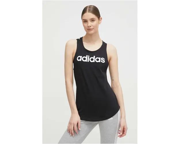 adidas top din bumbac GL0566 culoarea negru GL0566