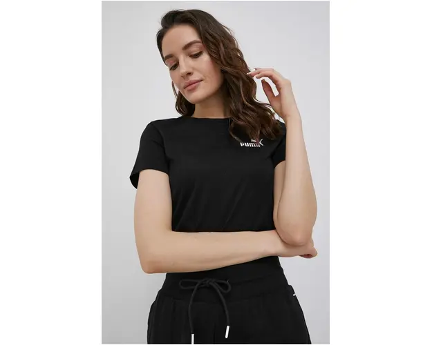 Puma tricou din bumbac 848331 culoarea negru