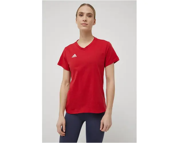 adidas Performance tricou Entrada 22 HC0441 femei, culoarea rosu