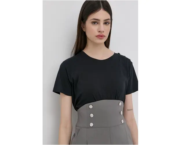 Custommade tricou din bumbac culoarea negru