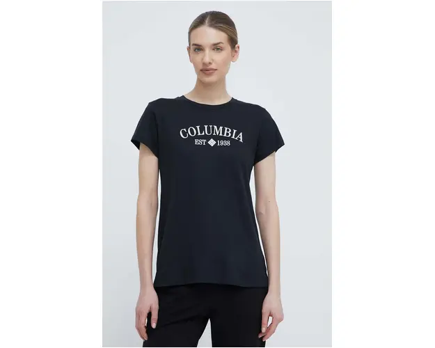 Columbia tricou Trek femei, culoarea negru 1992134