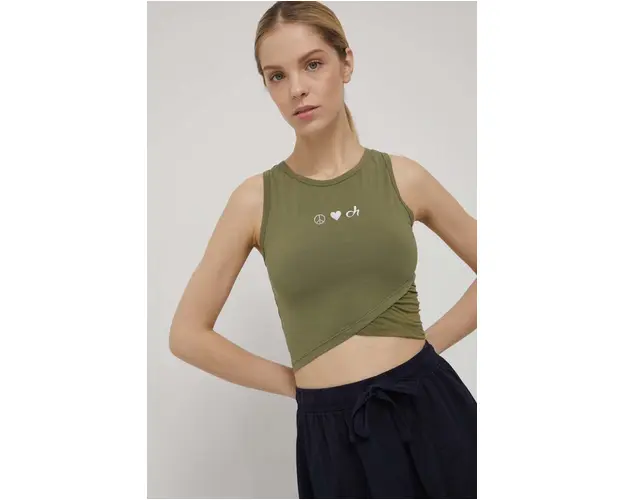 Deha top femei, culoarea verde