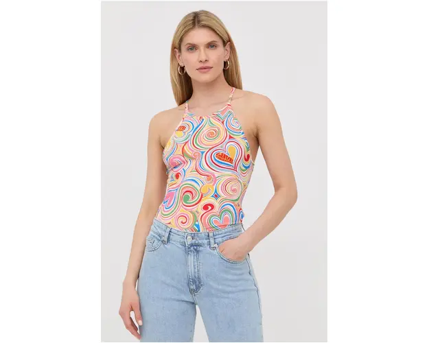 Love Moschino top femei, cu spate descoperit