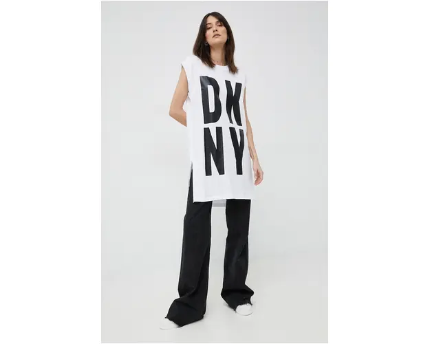 Dkny tricou culoarea alb
