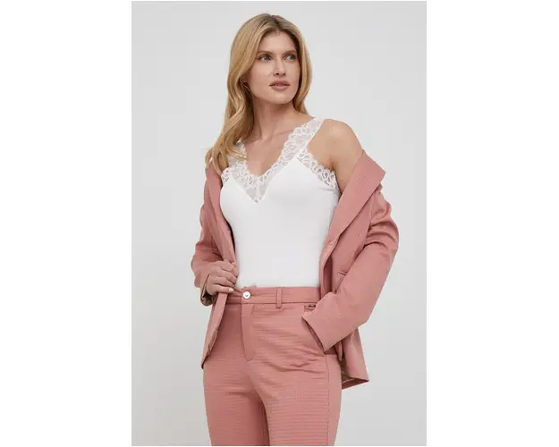 Morgan top femei, culoarea alb