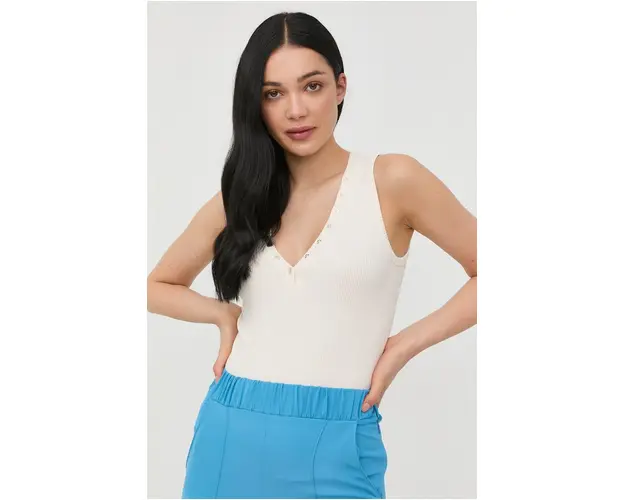 Morgan top femei, culoarea bej