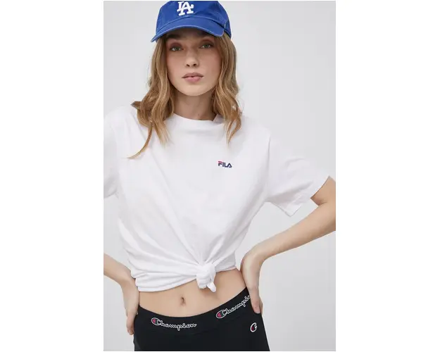 Fila tricou din bumbac (2-pack) culoarea alb