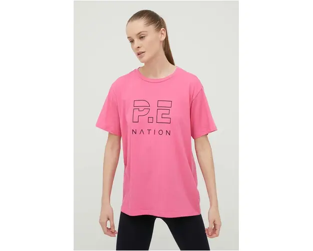 P.E Nation tricou din bumbac culoarea violet