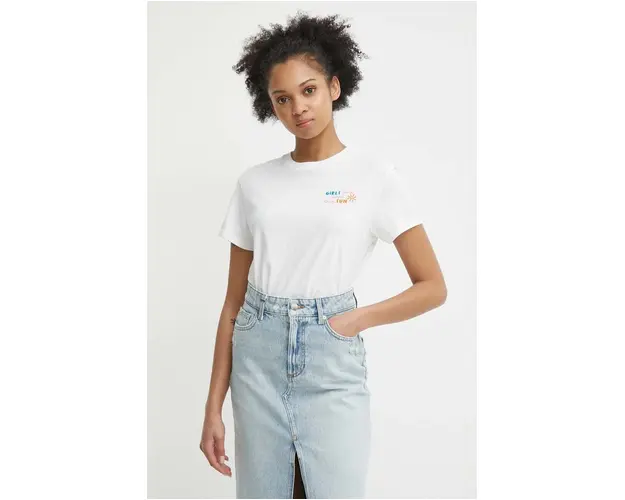MC2 Saint Barth tricou din bumbac femei, culoarea alb