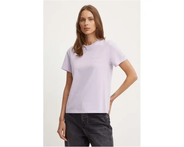 MC2 Saint Barth tricou din bumbac femei, culoarea violet