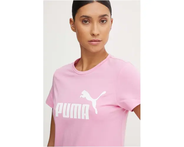 Puma tricou de bumbac pentru copii culoarea roz