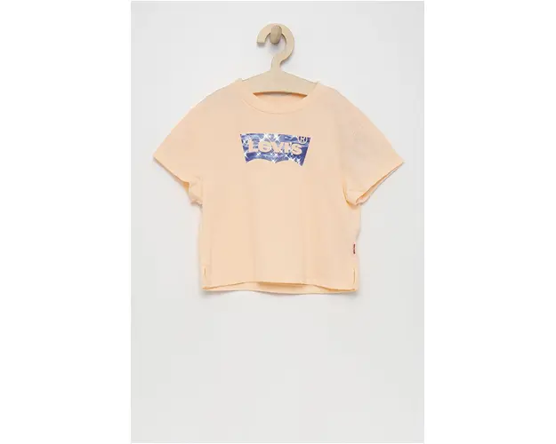 Levi's tricou de bumbac pentru copii culoarea roz