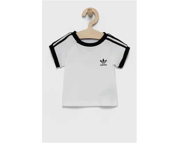 Adidas Originals Tricou de bumbac pentru copii DV2824 culoarea alb, cu imprimeu