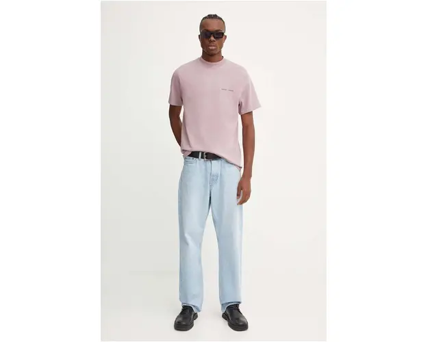 Samsoe Samsoe tricou din bumbac Norsbro barbati, culoarea gri, cu imprimeu, M20300010