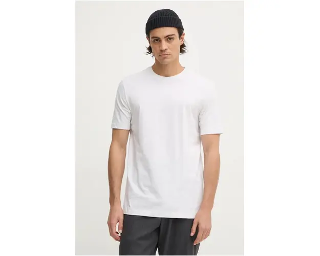BOSS tricou din bumbac barbati, culoarea bej, neted, 50468347