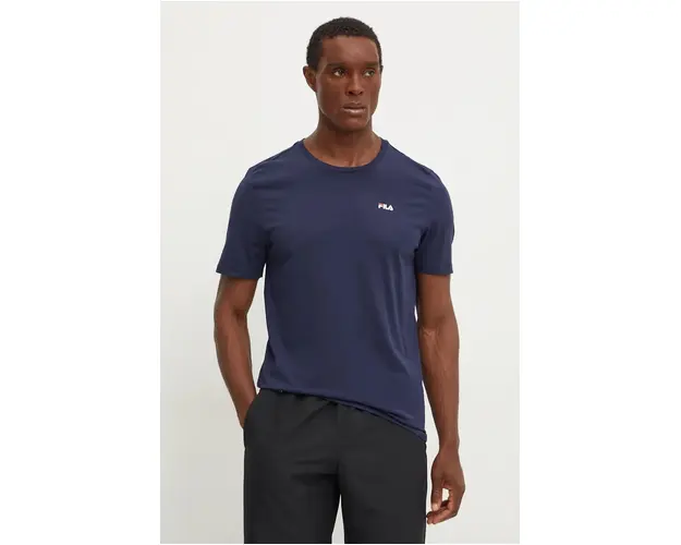 Fila tricou din bumbac culoarea albastru marin, neted