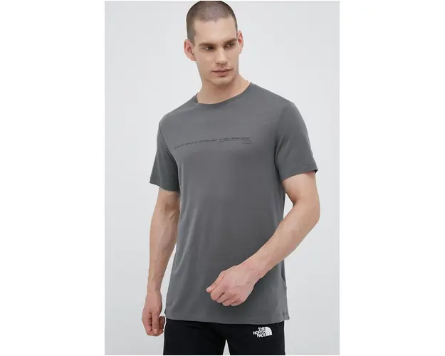 Houdini tricou Tree Message barbati, culoarea verde, cu imprimeu