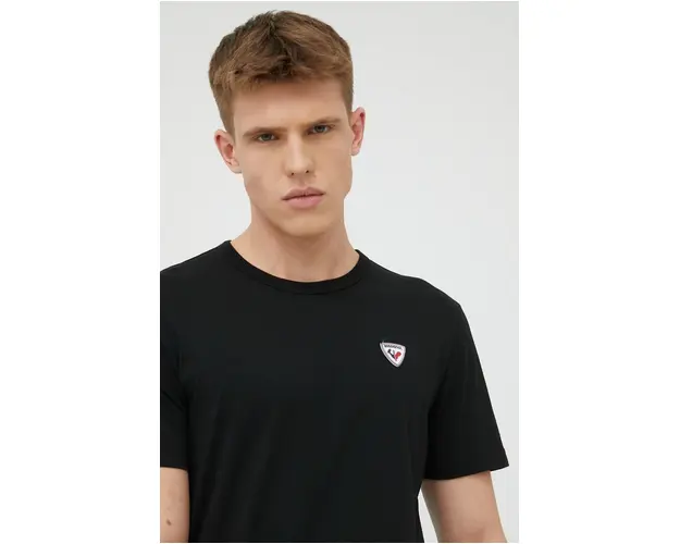 Rossignol tricou din bumbac culoarea negru, cu imprimeu