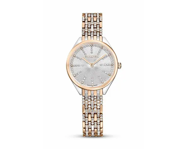 Swarovski ceas ATTRACT femei, culoarea argintiu