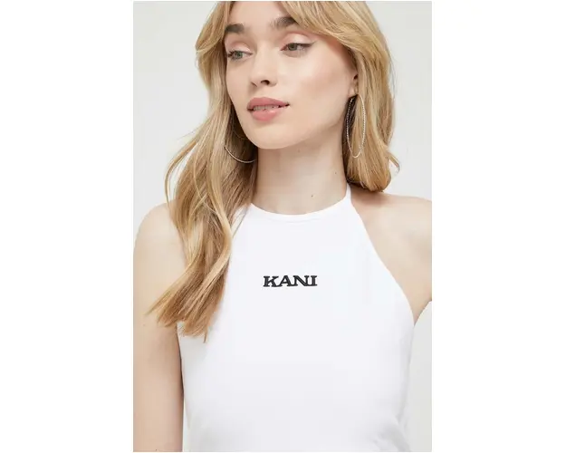 Karl Kani top femei, culoarea alb