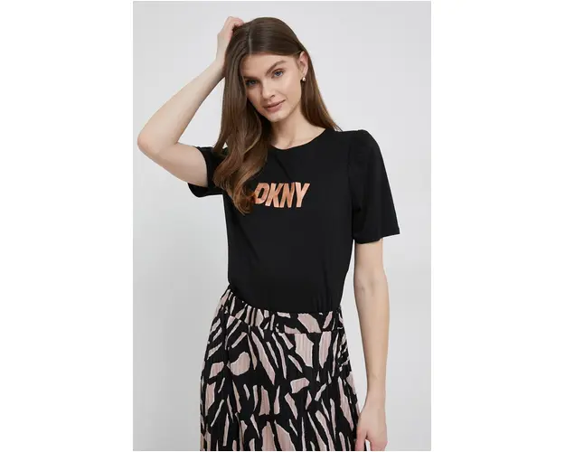 Dkny tricou femei, culoarea negru