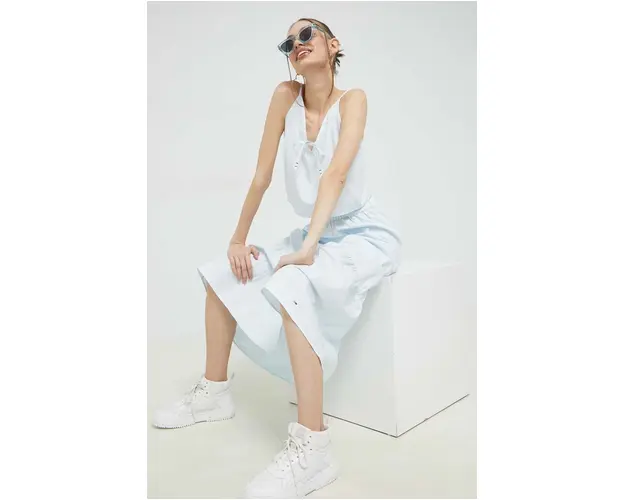 Tommy Jeans bluza din bumbac femei, neted