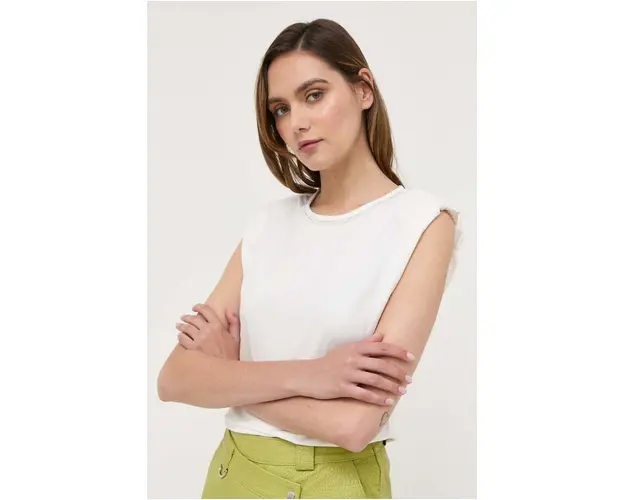 Morgan tricou femei, culoarea alb