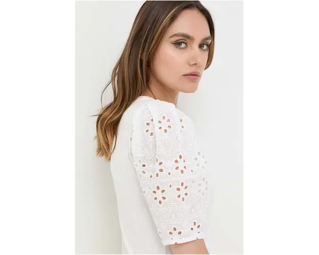 Morgan tricou culoarea alb