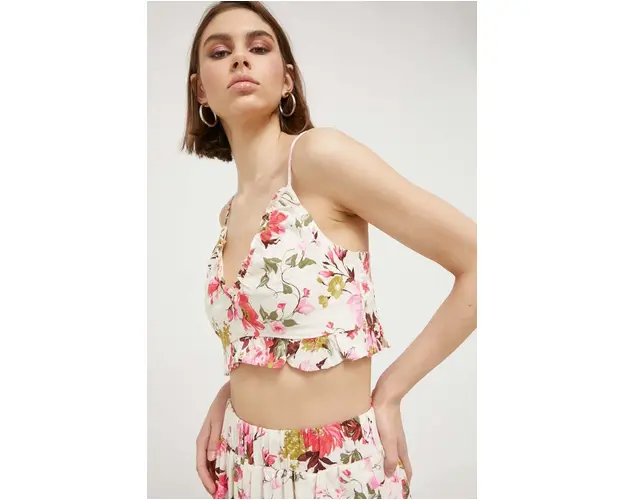 Abercrombie & Fitch top de in culoarea bej