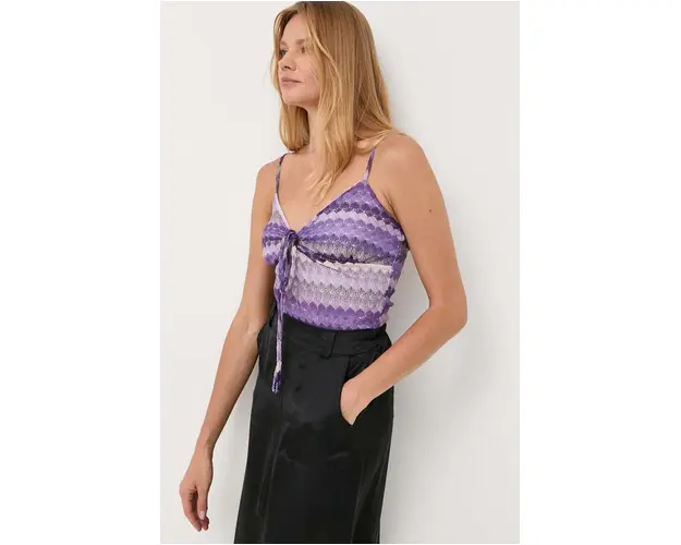 Morgan bluza femei, culoarea violet, modelator