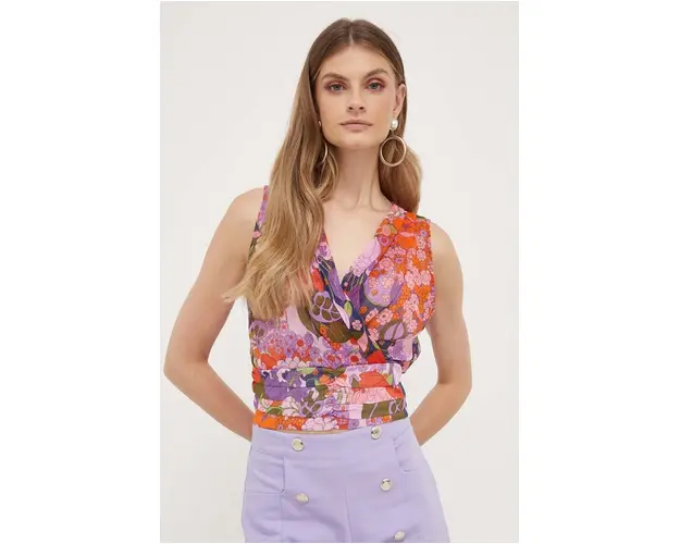 Morgan top culoarea violet, modelator