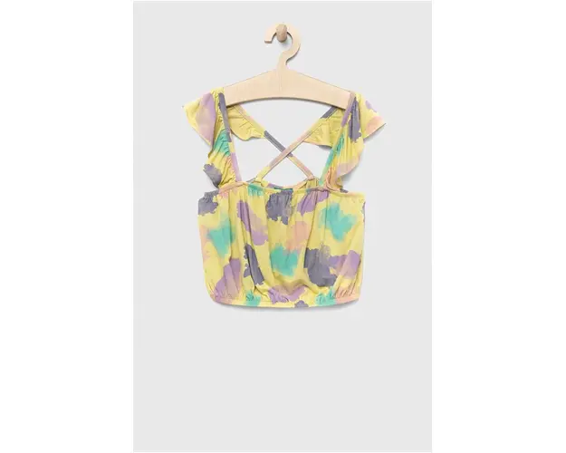 United Colors of Benetton bluza copii culoarea verde