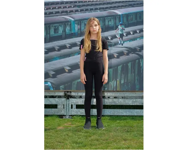 Sisley tricou copii culoarea negru