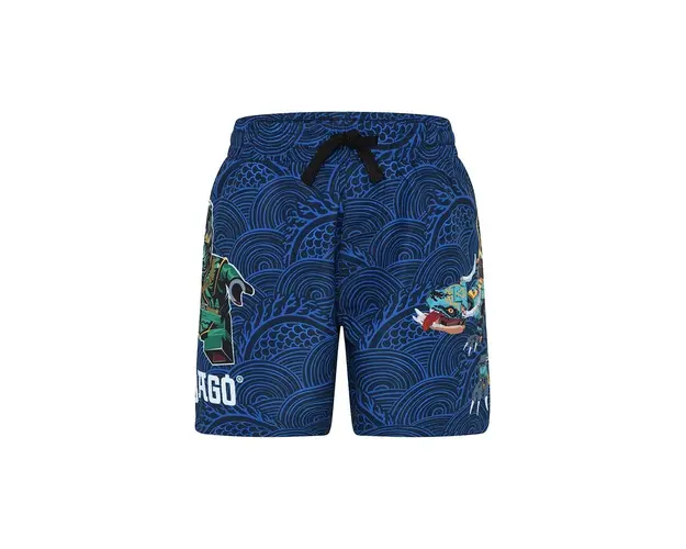 Lego pantaloni scurti de baie copii culoarea albastru marin