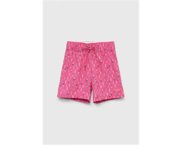 Abercrombie & Fitch pantaloni scurti de baie copii culoarea roz