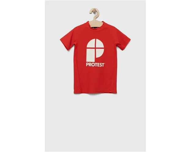 Protest tricou copii PRTBERENT JR culoarea rosu